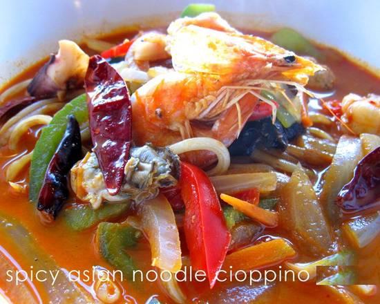 Spicy Asian Noodle Cioppino (해물짬뽕)